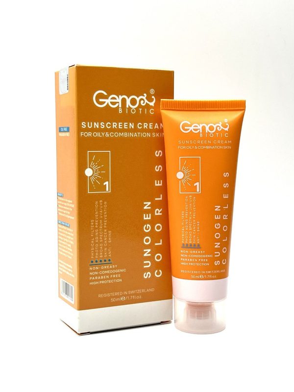 کرم ضدآفتاب پوست چرب ژنوبایوتیک (50 میلی لیتر)