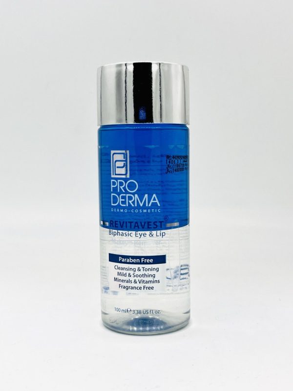 محلول دوفاز پاک کننده آرایش چشم و لب پرودرما( 100 میلی لیتر)