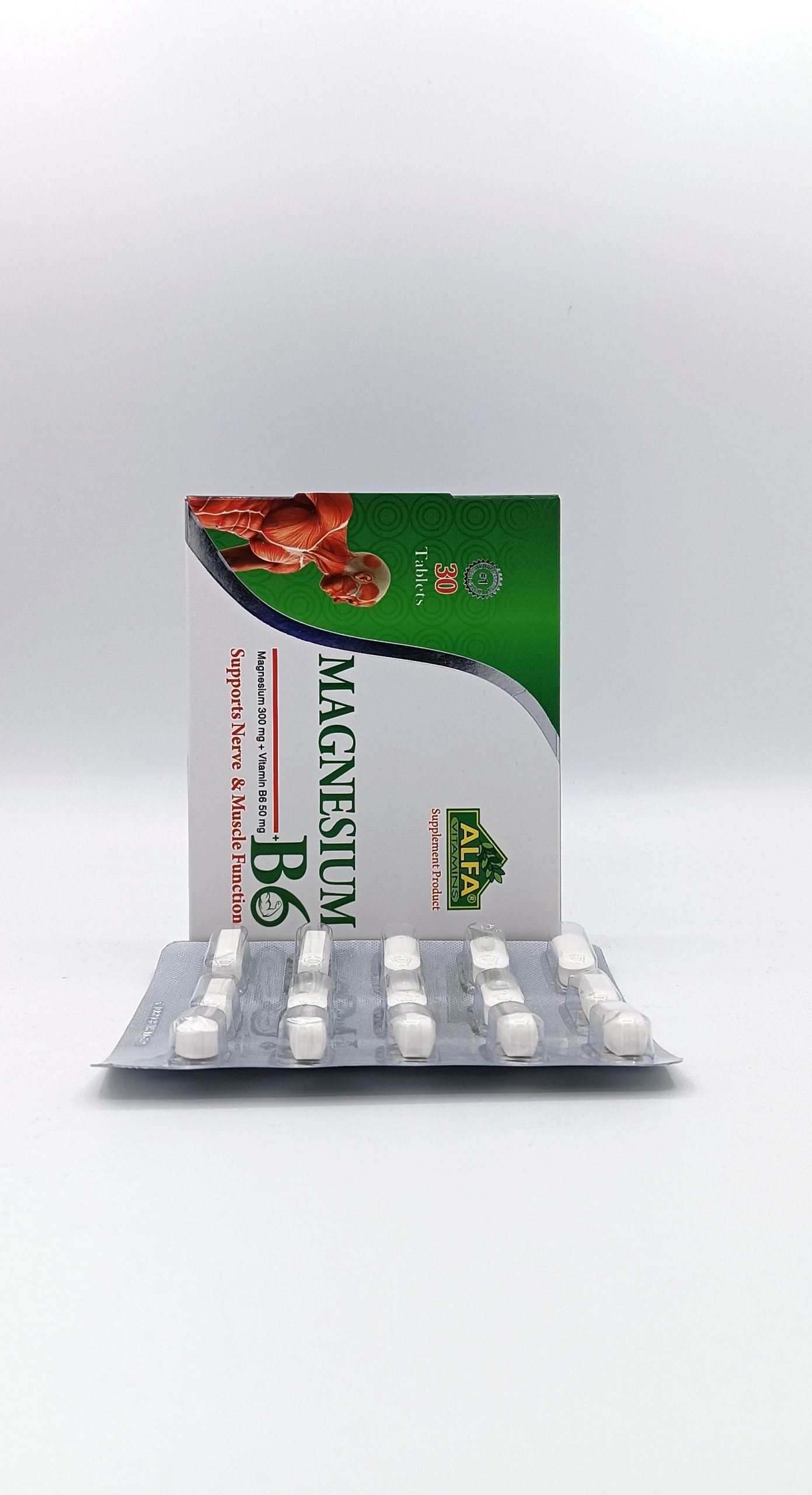 IMG_۲۰۲۵۰۳۲۲_۰۰۳۷۳۱ قرص منیزیم و ویتامین B6 آلفا(30 عدد) - Image 1