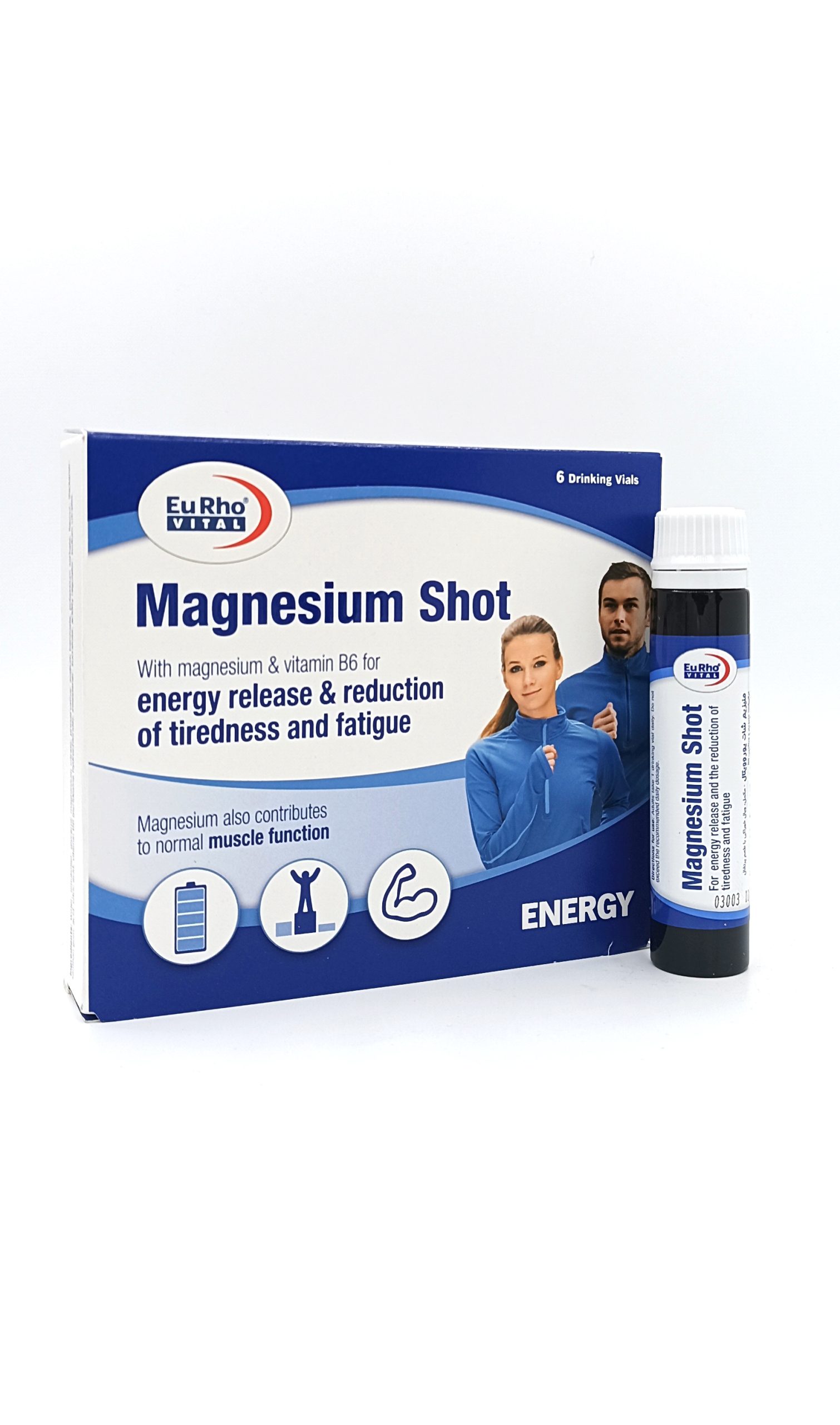 IMG_۲۰۲۵۰۳۲۲_۰۰۴۲۱۵ ویال خوراکی منیزیم شات یوروویتال (6 عدد) - Image 1